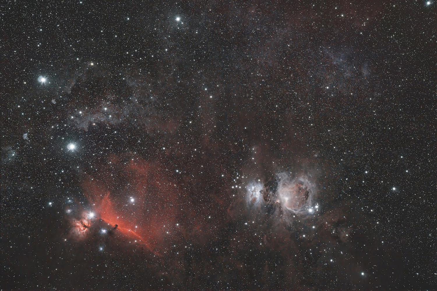 Orions belt and sword